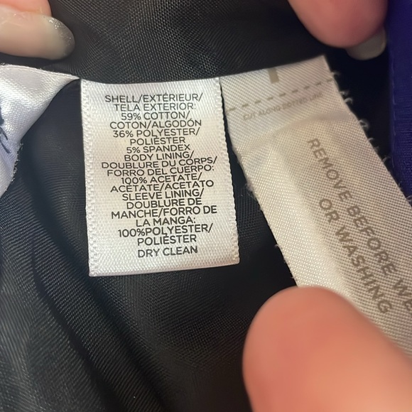 LOFT Cobalt 3/4 Sleeve Blazer - 2P - Picture 6 of 6